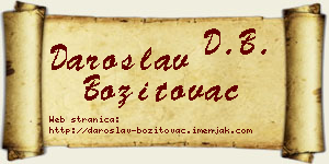 Daroslav Bozitovac vizit kartica